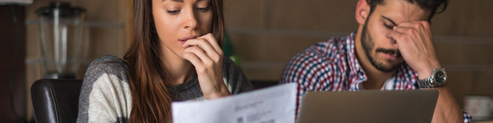 ALICE couple paying bills